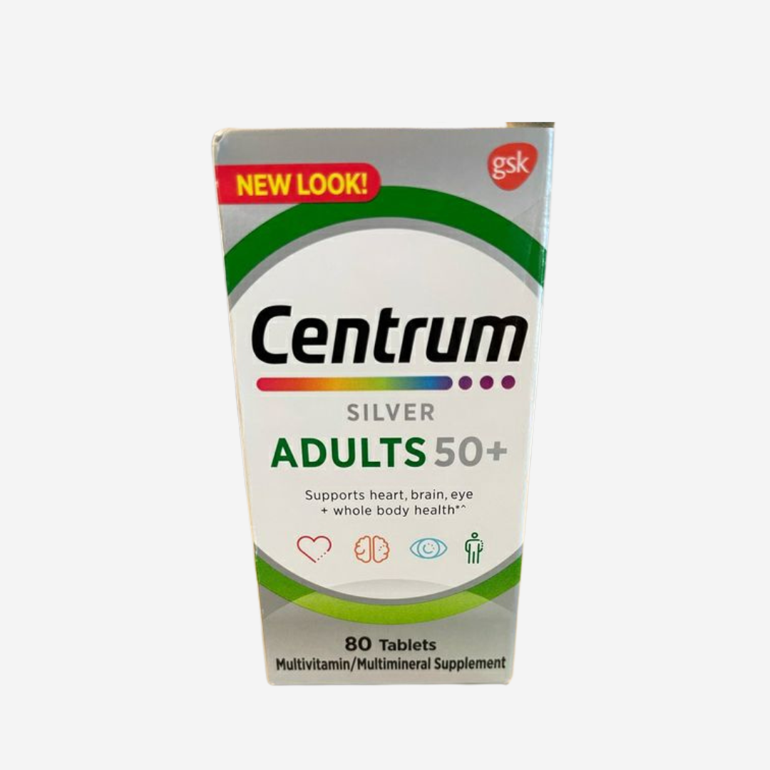 Centrum Silver Adults 50+ Multivitamin – 80 Tablets