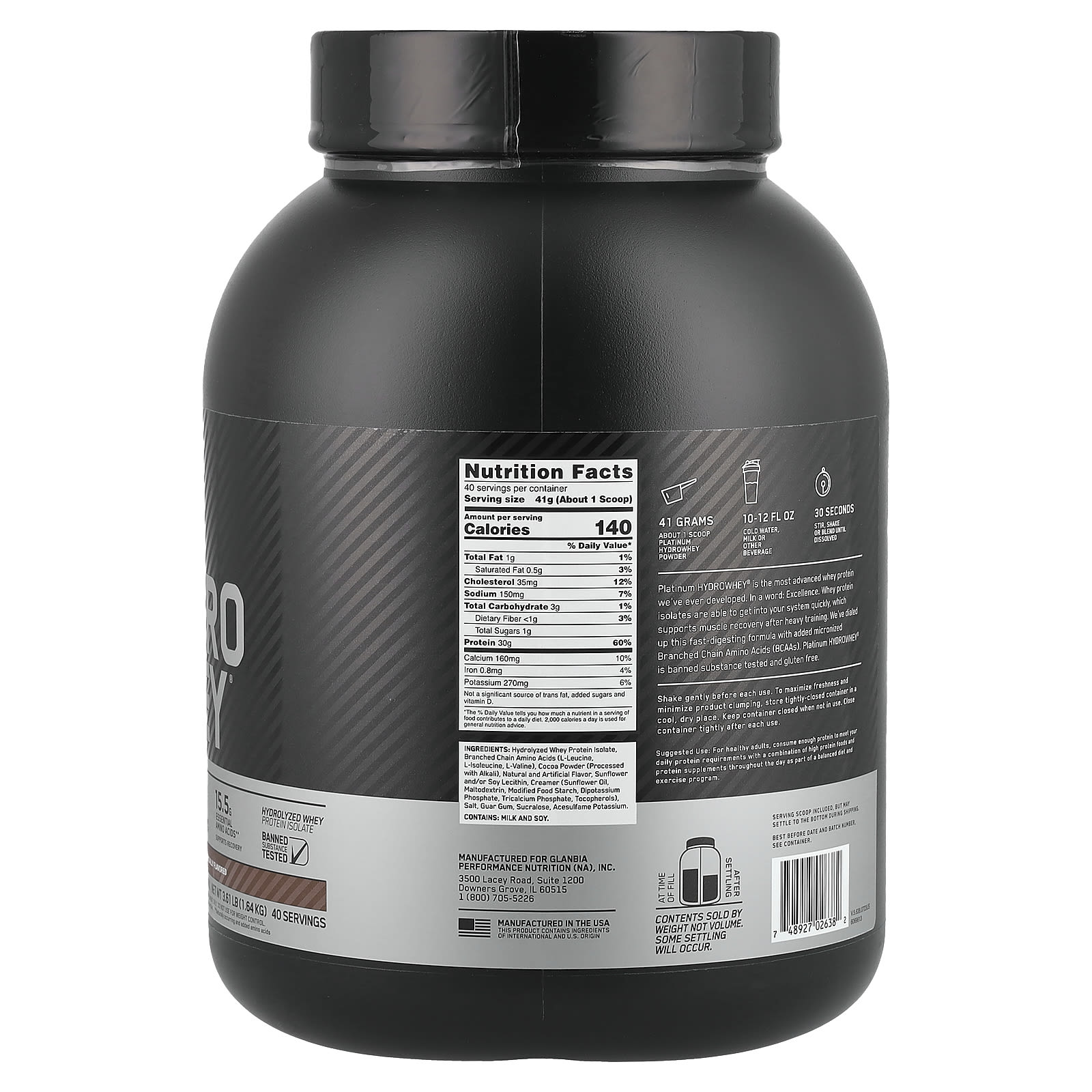 HYDRO WHEY BY OPTIMUM NUTRITION