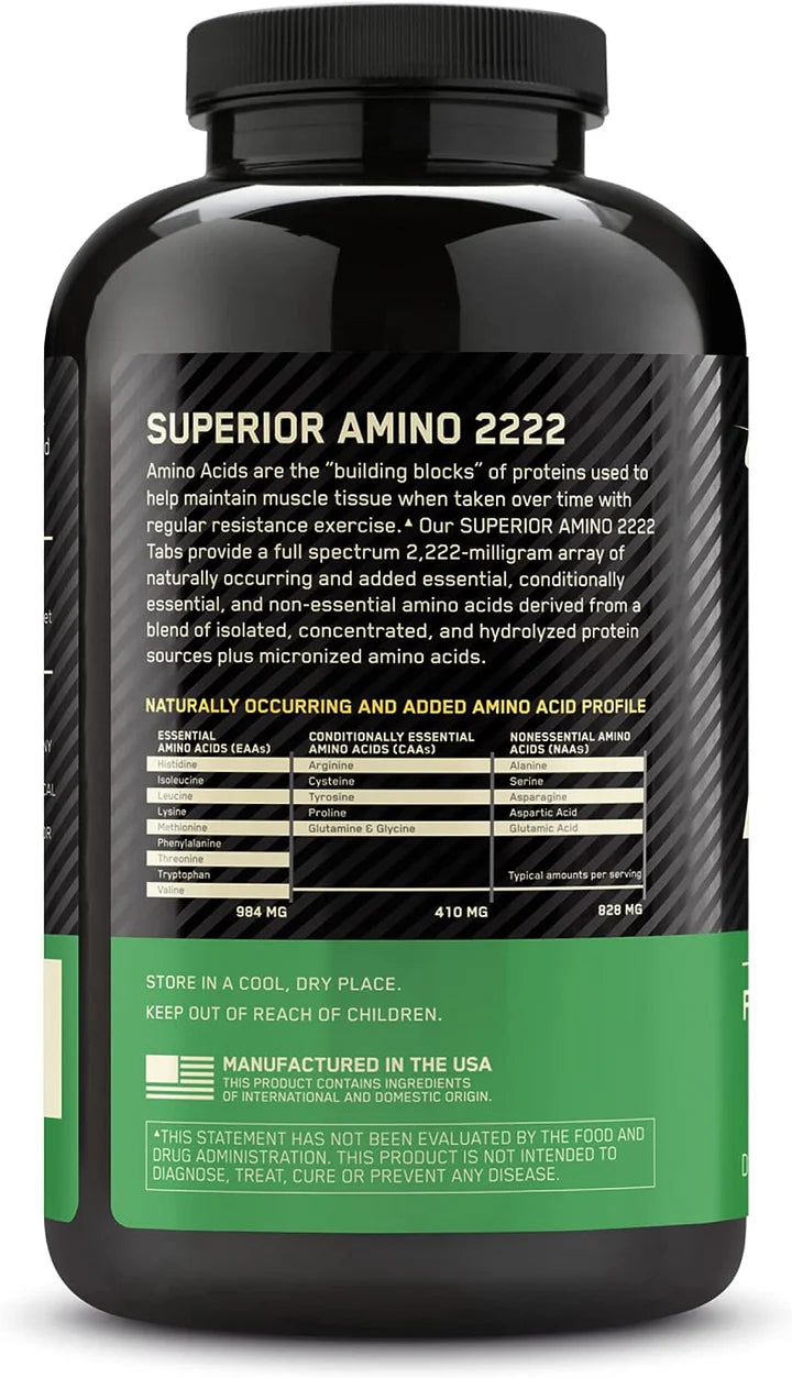 Optimum Nutrition Superior Amino 2222 Tablets