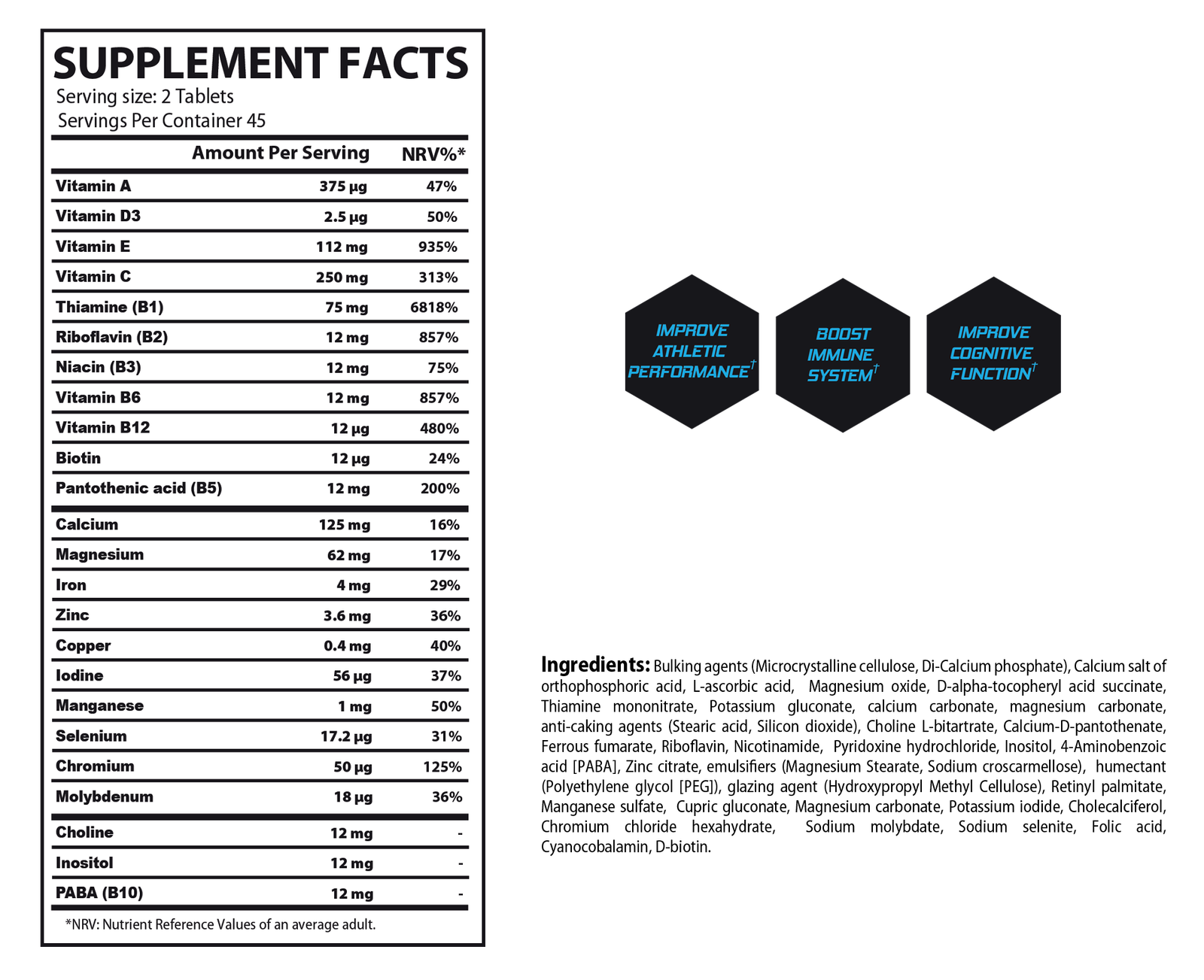MULTIVITAMIN DAILY BY MUSCLE RULZ