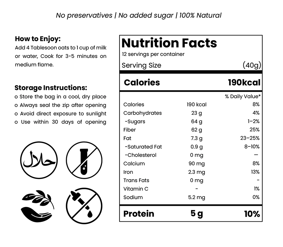 Khalis Oats + Nuts - Weight Loss Friendly