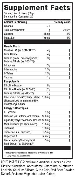 Pre JYM X Extreme Pre-Workout Formula