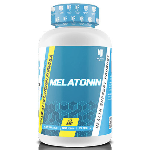 Muscle Rulz Melatonin 10mg – 100 Tablets | Natural Sleep Support | Fast-Acting Sleep Aid | Non-Habit Forming