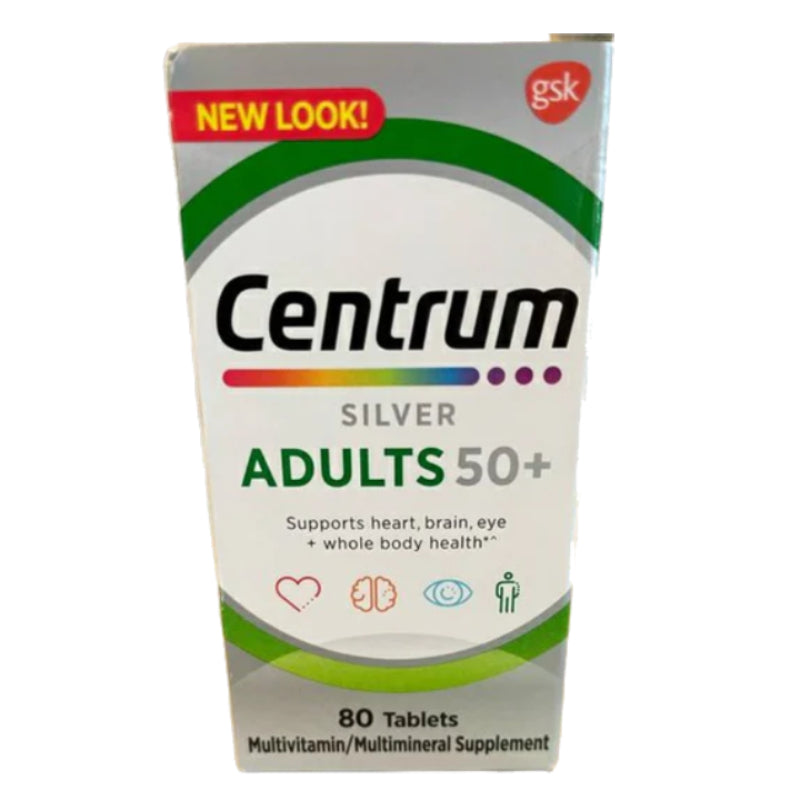 Centrum Silver Adults 50+ Multivitamin – 80 Tablets