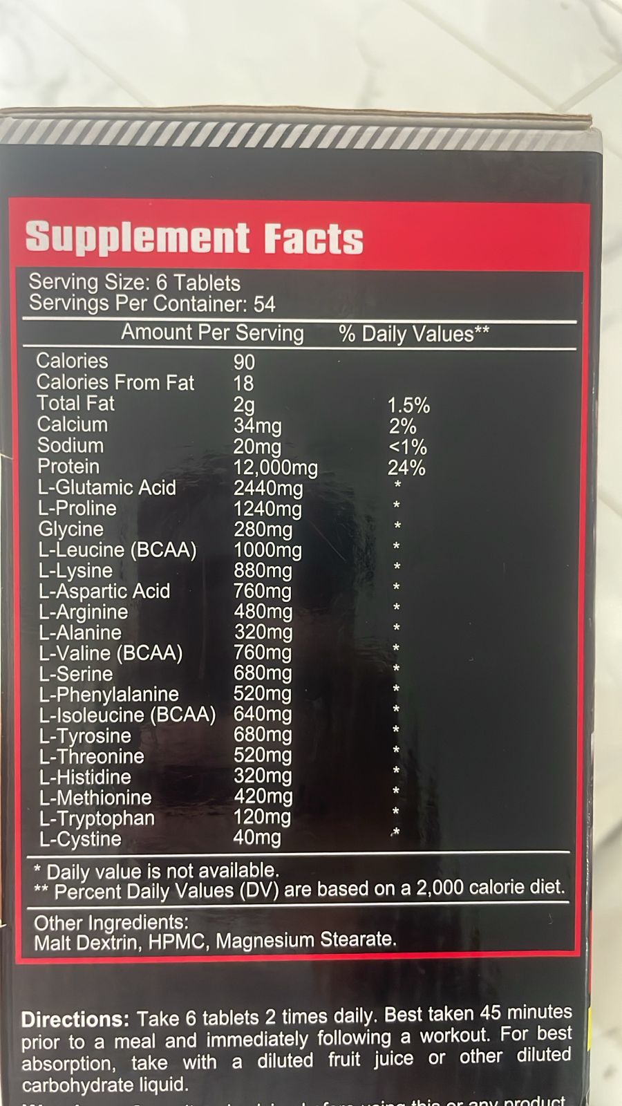 Mega Sport Amino Hardcore Chewable Tablets