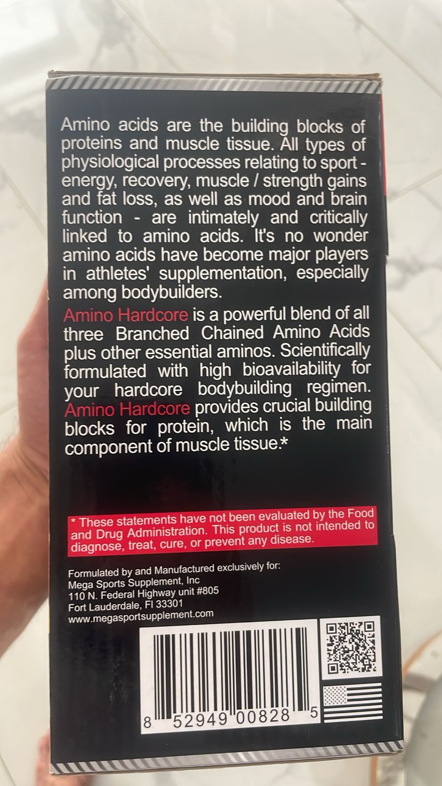 Mega Sport Amino Hardcore Chewable Tablets