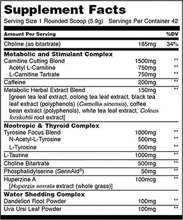 Animal Advanced Cuts – All-In-One Fat Burner & Metabolism Booster