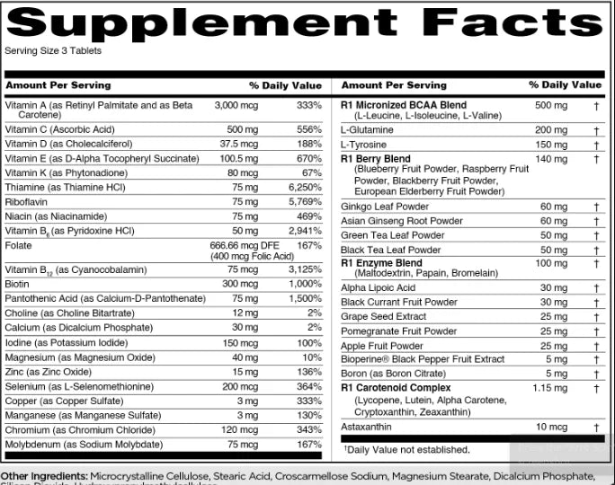 Rule 1 Men’s Multivitamins – 90 Tablets